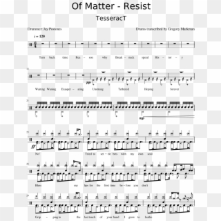 Of Matter Resist - Sheet Music, HD Png Download