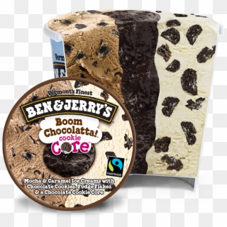Ben & Jerry's Ice Cream Delivery • Order Online • Nashville - Ben And Jerry's Boom Chocolatta Cookie Core, HD Png Download