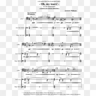 Version For Cello And Percussion - Sheet Music, HD Png Download