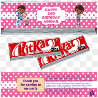 Doc Mcstuffins Kitkat Wrappers - Peppa Pig Kit Kat Wrapper, HD Png Download