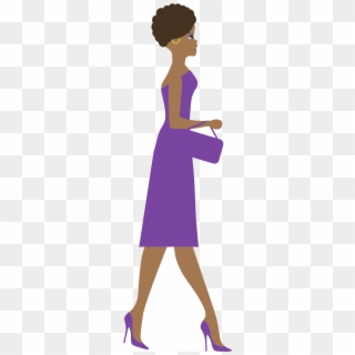 Clipart - Cartoon Woman Side View Png, Transparent Png