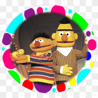 Toppers Or Sesame Street In Colors Polka Dots Free - Bert And Ernie, HD Png Download