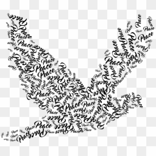 Peace, Animal, Bird, Cooperation, Dove, Flying, Harmony - Black And White Pictures Of Peace, HD Png Download