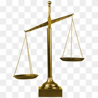 Gold Scales Representing Law & Justice - Gold Weight Scale, HD Png Download