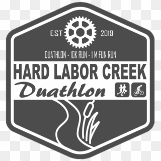 1st Annual Hard Labor Creek Duathlon - Sign, HD Png Download