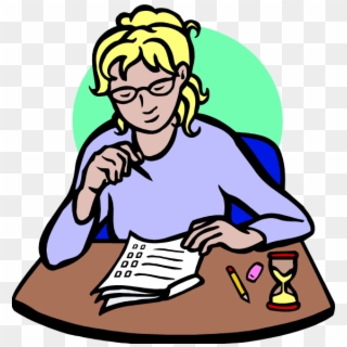 Exam Writing Clip Art Clipart - Taking Test Clipart, HD Png Download