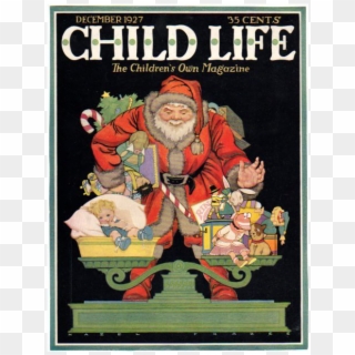 Child Life Dec 1927 Santa Claus Cover Only - Child Life Magazine, HD Png Download
