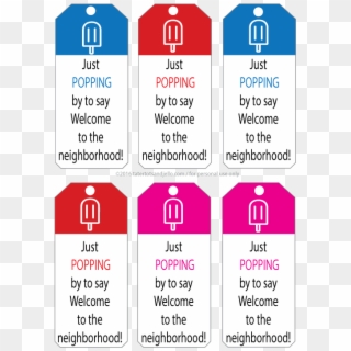 Popsicle Neighbor Printable Gift Tags - Free Back To School Tags, HD Png Download