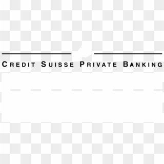 Credit Suisse Private Banking Logo Black And White - Sign, HD Png Download
