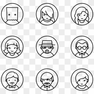 People Icon Packs Svg Psd Png - Icons Line People, Transparent Png