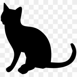 Silhouette Cat Png Transparent - Siluetas De Brujas Para Imprimir, Png Download