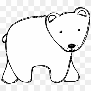 Clipart Love Polar Bear - Polar Bear Coloring Pages Head, HD Png Download
