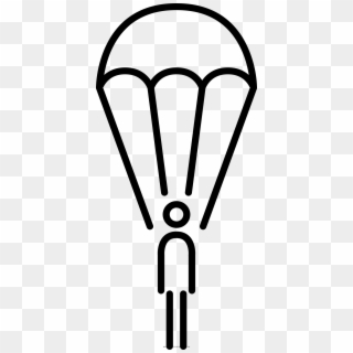 Parachute Coloring Page, HD Png Download