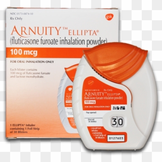 Arnuity Ellipta 100mcg Packaging - Arnuity Ellipta 100, HD Png Download