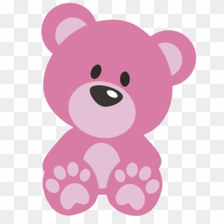 Shining Inspiration Pink Teddy Bear Clip Art Clipart - Pink Teddy Bear Clipart, HD Png Download