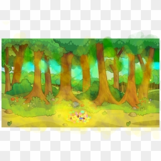 Background Scene - Forest - Painting, HD Png Download