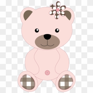 Pin De Pamela Mcdowell Em Patterns - Pink Teddy Bear Clip Art, HD Png Download