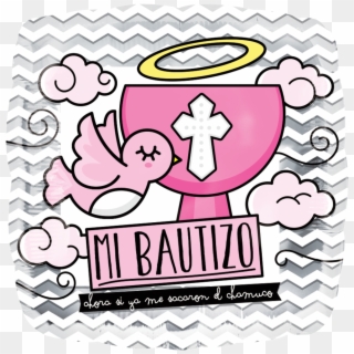 18 Mi Bautizo Caliz Rosa Con Paloma , Metalizado - Bautizo Niña Distroller, HD Png Download