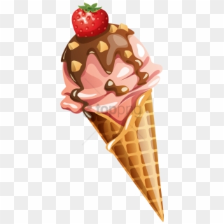 Ice Cream Clipart With Hand, HD Png Download