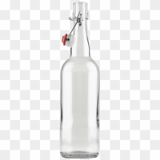 750 Ml Swing Top Clear Bottles - Glass Bottle, HD Png Download
