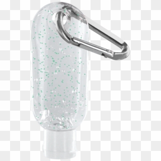 Moisture Bead Sanitizer In Clear Bottle With Carabiner, HD Png Download