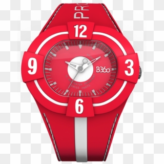 B Proud-red White Watch - Watch, HD Png Download