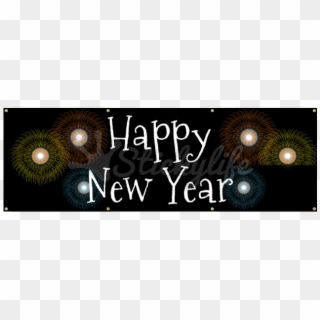 Happy New Year Vinyl Banner - Png Happy New Year Banner, Transparent Png