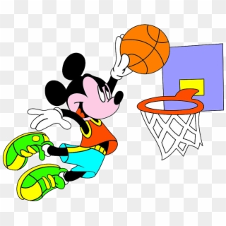 Basketball Drawing Mickey Mouse - Can You Guess The Difference, HD Png Download