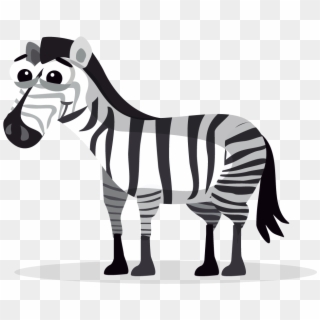 Clipart Cute Zebra Free Clip Art Clipartbarn - Free Cartoon Png Animals, Transparent Png