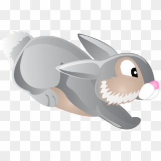 Bunny Clipart Transparent - Jumping Rabbit Cartoon Png, Png Download
