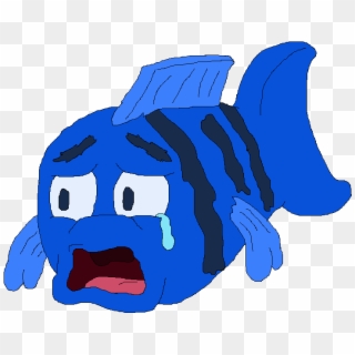 Sad Fish Png - Sad Fish Cartoon Transparent, Png Download