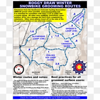 Boggy Draw Snow Bike Route - Daily News Le Perv, HD Png Download