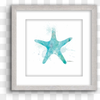 Watercolor Silhouette ~ Starfish - Echinoderm, HD Png Download
