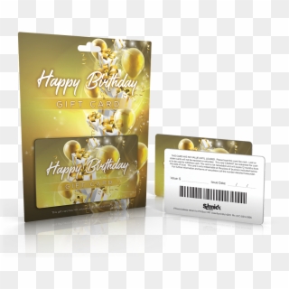 3d Happy Birthday Gift Card And Carrier - Flyer, HD Png Download