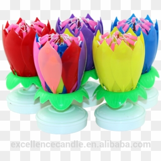Venda Quente Flutuante Lotus Música Velas/vela De Aniversário - Tulip, HD Png Download