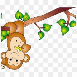 On Clipart Image - Hanging Monkey Clipart, HD Png Download