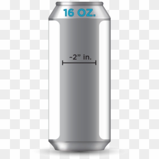 Label Size - 16oz Beer Can Template, HD Png Download