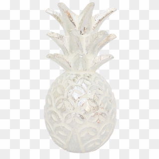 Silver White Washed Pineapple Table Decor - Pineapple, HD Png Download
