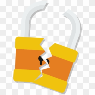 Lock Clipart Insecurity - Illustration, HD Png Download
