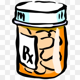 Free Pill Bottle Clipart, Download Free Clip Art, Free - Medicine Bottle Clip Art, HD Png Download