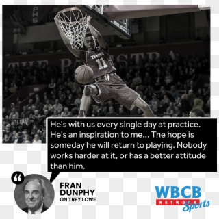 Dunphy Discussed His Optimism For Temple Basketball - Shoot Basketball, HD Png Download
