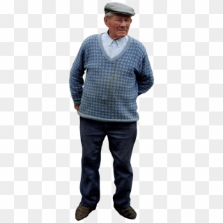 Front People Png - Old Man Standing Png, Transparent Png