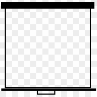 Movie Screen Clip Art - Board Black And White, HD Png Download