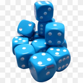 Opaquediced6 16 Lightbluewhite - Dice Game, HD Png Download