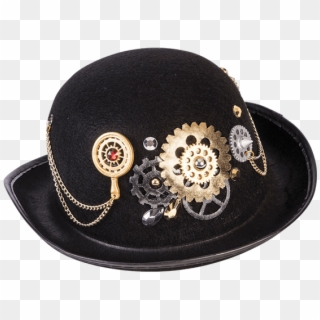Black Bowler Hat, Diy Hat, Headgear, Gothic Fashion, - Baseball Cap, HD Png Download