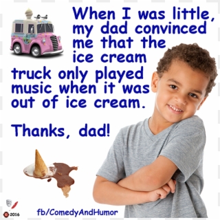 A Dad Fibbed To His Son About Ice Cream - Child's Dream, HD Png Download