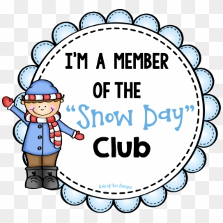 Snow Day Club And Five For Friday - Snow Day Clip Art Free, HD Png Download