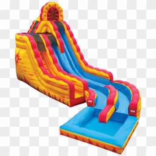 Bouncing Around The Treasure Coast For When It's To - Fire And Ice Inflatable Slide, HD Png Download