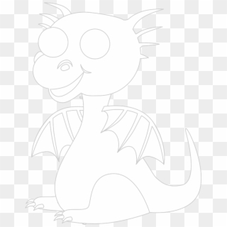 We've Provided A Very Simple Dragon Template To Print - Illustration, HD Png Download