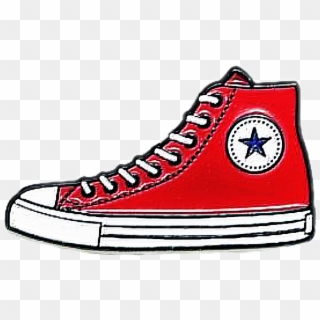 sneaker #converse #hightops #red #pin - Converse Pin, HD Png ...